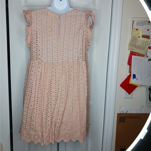 Impressions Sway Into Style Eyelet Romper Dress NWT Size L - Picture 6 of 11